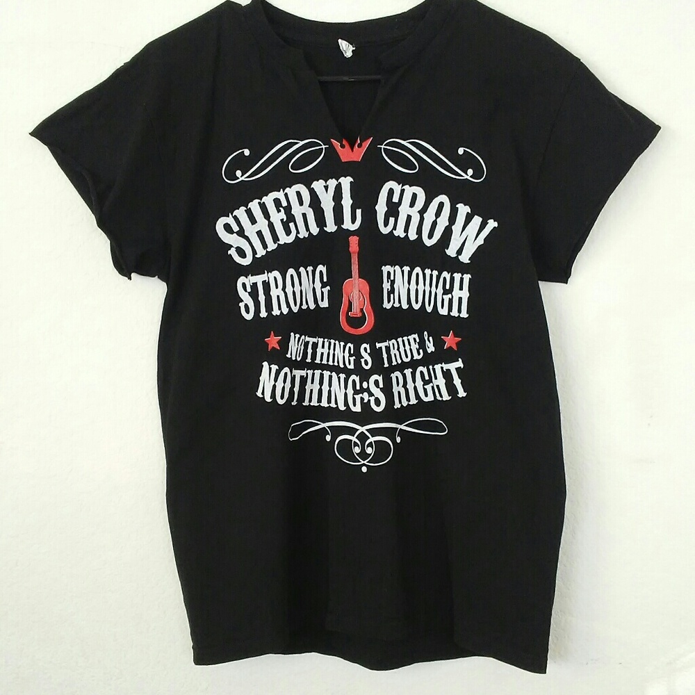 SHERYL CROW Concert Graphic Tee Shirt Size M